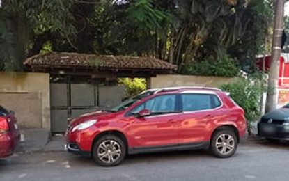 Posso ser multado se eu estacionar em frente a minha garagem?