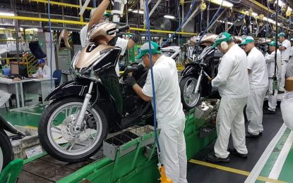 Produção de motos cai 4,8% em julho, diz Abraciclo