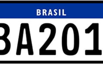 Mais um estado implanta o novo modelo de placas no padrão Mercosul